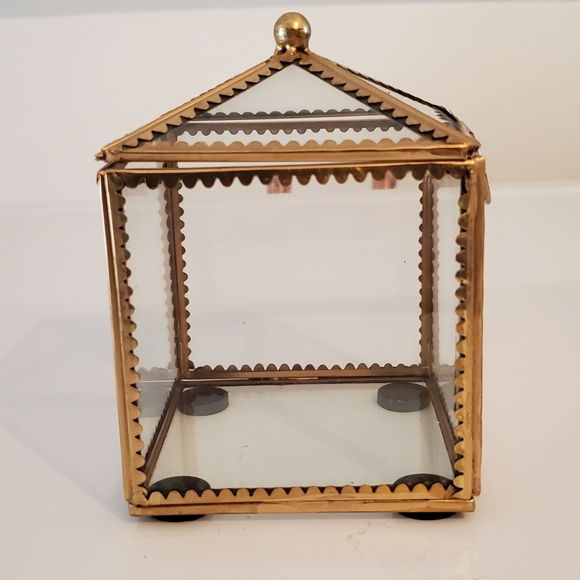 Mini Glass Metal Container - Picture 2 of 7